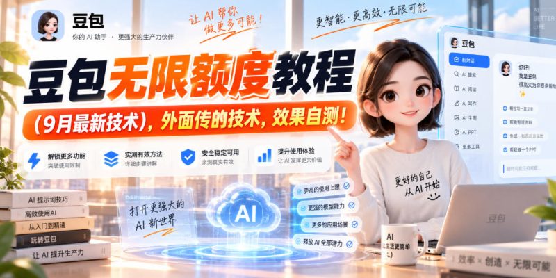 豆包无限额度教程(9月最新技术)，外面传的技术，效果自测！-优优云网创