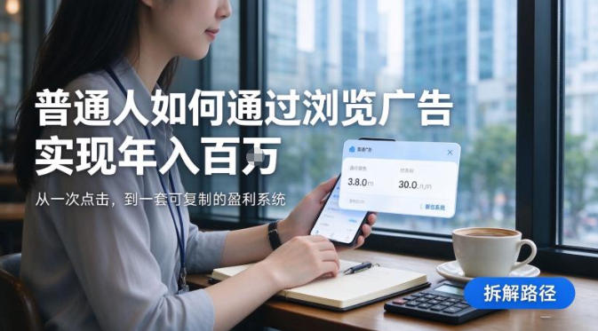 2026最新技术，24小时全自动浏览广告，全网独家项目，单台设备日入200+新手小白可快速上手，支持实地学习实地考察【揭秘】-优优云网创